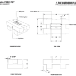 Palo Fire Pit GFRC Wood Grain Finish by The Outdoor Plus