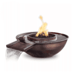 Sedona Copper Fire and Water Gravity Spill Bowl