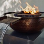 Sedona Copper Fire and Water Gravity Spill Bowl
