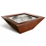 HPC Fire Hammered Copper Sedona Gas Fire Pit Bowl