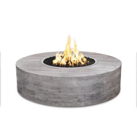 Sequoia GRFC Wood Grain Fire Pit - Ivory - 16" Tall