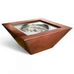 HPC Fire Hammered Copper Sedona Gas Fire Pit Bowl