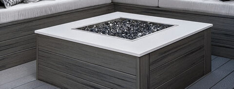 Square Fire Pit Pan with Match Light Kit - SS-SQPMKIT / American Fireglass