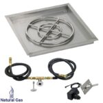 Square Drop In Pan with Spark Ignition Kit SS-SQPKIT / American Fireglass