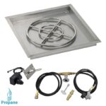 Square Drop In Pan with Spark Ignition Kit SS-SQPKIT / American Fireglass