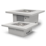 Ready-to-Finish Square Table Fire Pit Form by The Outdoor Plus