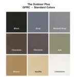 The Outdoor Plus Smooth Color Swatch for GFRC Fire Pits and Fire Bowls