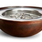 Tempe Hammered Copper Gas Fire Pit Bowl Tempe31 HPC