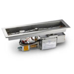 HPC Stainless Steel Fire Pit Linear Trough with Torpedo Burner and Electronic Ignition