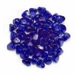 Midnight Blue Luster Zircon Fire Glass for Fire Pits and Fireplaces