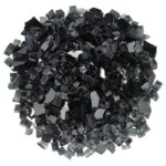 1/2 Inch Black Reflective Fire Glass by American Fireglass