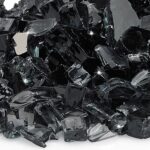 1/2 Inch Black Reflective Fire Glass by American FireGlass