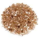 1/4 Inch Champagne Reflective Fire Glass - Fire Glass / American Fireglass