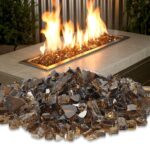 1/2 Inch Copper Reflective Fire Glass 10 lb / American Fireglass