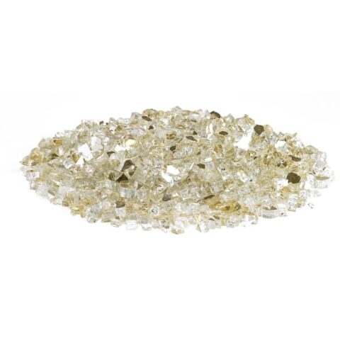 1/4 Inch Gold Reflective Fire Glass - Fire Glass / American Fireglass