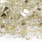 1/4 Inch Gold Reflective Fire Glass - Fire Glass / American Fireglass