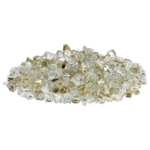 1/2 Inch Gold Reflective Fire Glass by American Fire Glass
