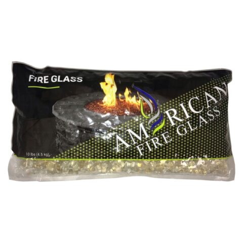 1/2 Inch Gold Reflective Fire Glass by American Fire Glass