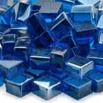 Pacific Blue Luster 1/2 Inch Fire Glass