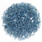 1/4 Inch Pacific Blue Reflective Fire Glass - American Fire Glass