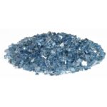 1/4 Inch Pacific Blue Reflective Fire Glass - American Fire Glass