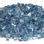 1/4 Inch Pacific Blue Reflective Fire Glass - American Fire Glass