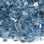 1/4 Inch Pacific Blue Reflective Fire Glass - American Fire Glass