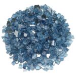 1/2 Inch Pacific Blue Reflective Fire Glass