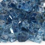 1/2 Inch Pacific Blue Reflective Fire Glass - Fire Glass / American Fireglass