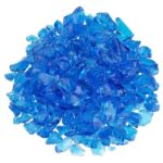 American Fireglass Turquoise Recycled Fire Pit Glass - Medium (18-28Mm), 10 lb. Bag