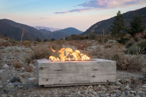 Coronado Wood Grain GRFC Gas Fire Pit by The Outdoor Plus