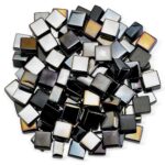 1/2 Inch Black Luster Fire Glass Cubes 2.0 - American Fire Glass