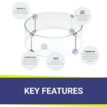 Round Fire Pit Wind Guards - 23" 29" Diameter