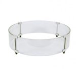 Glass Wind Guard 24 Inch Diameter for 20 Inch Pan-The Outdoor GreatRoom