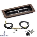 Rectangular Oil Rubbed Bronze Drop-In Pan with Spark Ignition Kit