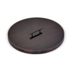 Round Oil Rubbed Bronze Drop-In Fire Pit Pan Lid