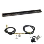 Linear Oil Rubbed Bronze Drop-In Pan with Spark Ignition Kit