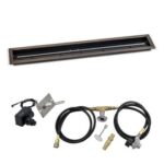 Linear Oil Rubbed Bronze Drop-In Pan with Spark Ignition Kit