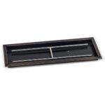 Rectangular Oil Rubbed Bronze Drop-In Fire Pit Pan