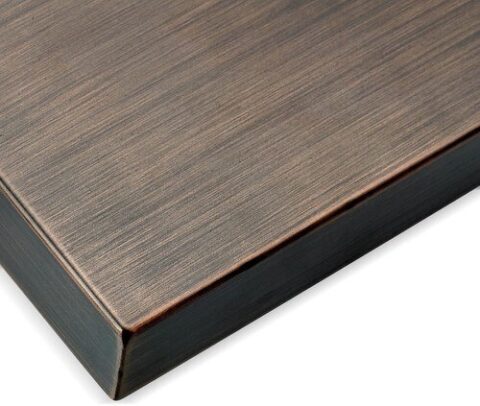 Linear Bronze Fire Pit Lid