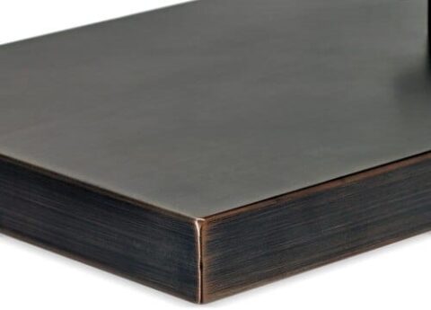 Rectangular Oil Rubbed Bronze Drop-In Fire Pit Pan Lid