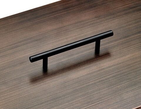 Rectangular Oil Rubbed Bronze Drop-In Fire Pit Pan Lid