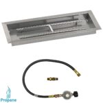 Rectangular Fire Pit Pan with Match Light Kit - SS-AFPPMKIT