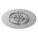 Round Flat Fire Pit Pan and Burner - 12 to 36 inches