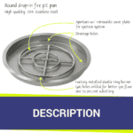 Round Drop In Match Light Pan