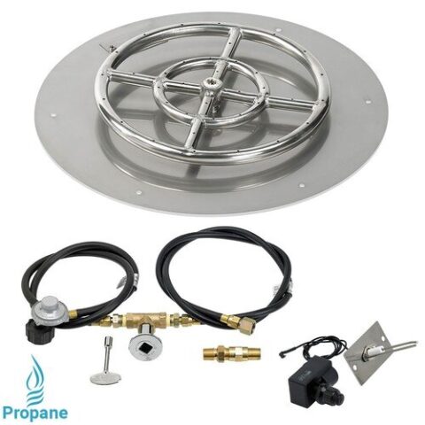 Round Flat Pan with Spark Ignition Kit