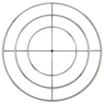 American Fire Glass Fire Pit Burner Triple Ring 48"