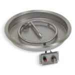 Round Drop-In Fire Pit Kit with Flame Sensing Ignition
