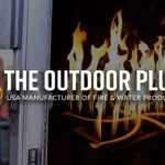 The Outdoor Plus Laguna Wood Grain Fire Pit OPT-LGNGF120