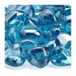 Zircon Powder Blue Luster Fire Glass - 10 lbs